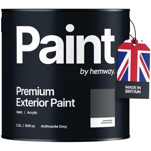 OFF 17% Hemway Exterior Paint Matt Acrylic Anthracite Grey Eco Friendly Wood & ... Hemway