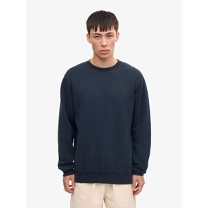 OFF 28% Colorful Standard Mens Navy Blue Classic Organic Crew Sweatshirt - ... Designerwear