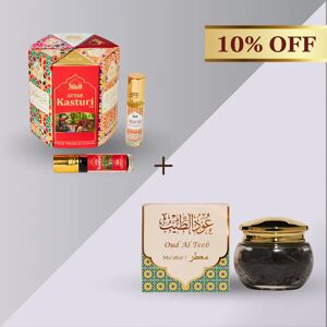 Off 10% Dukhni Oud Al Teeb Muattar + Premiere Attar Oil Set Dukhni