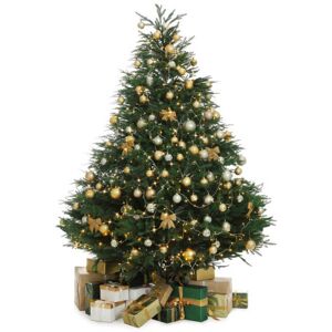 OFF 36% 180cm Decorated Silver Mixed Pine Garland with Rose Gold Poinsettia ... Christmas Tree World