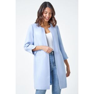 OFF 48% Roman 3/4 Sleeve Textured Longline Smart Jacket 16 female Roman