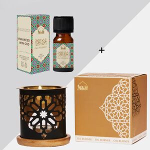 Off 10% Dukhni Oud Al Qamar Diffuser Oil + Diffuser Oil Burner Dukhni