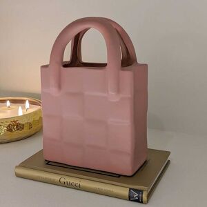 OFF 37% Evelina Terracotta Blush Woven Effect Decorative Handbag Ornament Rowen Homes