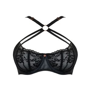OFF 32% Scantilly Centrepiece Half Cup Bra Black Curvy Kate Ltd