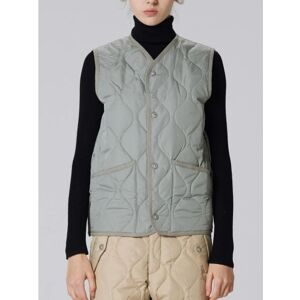 OFF 41% Taion Womens Sage Green Military Button Down Gilet - Female ... Designerwear