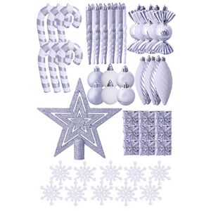 Off 44% The White & Silver 52pc Accessories Set ... Christmas Tree World