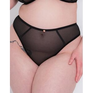 Off 36% Scantilly Exposed High Waist Thong Black Curvy Kate Ltd