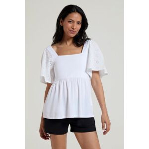 OFF 70% Mountain Warehouse Verona Womens Broderie Sleeve Top - White - ... Mountain warehouse
