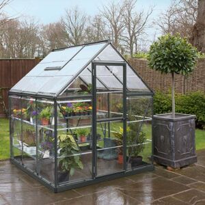 OFF 27% 6 x 6 Palram - Canopia Harmony Greenhouse - Grey Elbec garden buildings