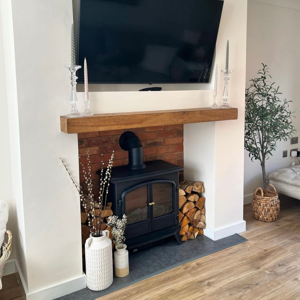 OFF 20% 4x4 Oak Mantel Beam - Outlet - Save 20% - Natural ... Funky Chunky Furniture