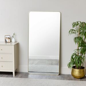 OFF 4% Large Gold Curved Framed Wall / Leaner Mirror 160cm x 80cm ... Melody Maison