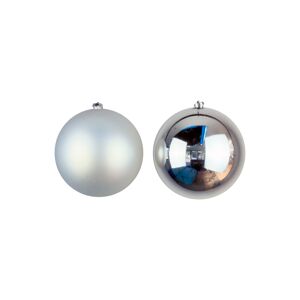 Off 42% 20cm Silver Bauble Set Shiny/Matte (12 pc)  - Christmas Tree ... Christmas Tree World