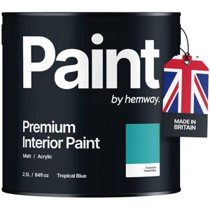 OFF 28% Hemway Wall Paint Tropical Blue Matt Emulsion Interior Acrylic Latex Hemway