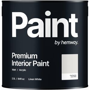 OFF 28% Hemway Wall Paint Linen White Matt Emulsion Interior Acrylic Latex Hemway