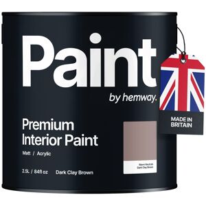 OFF 28% Hemway Wall Paint Dark Clay Brown Matt Emulsion Interior Acrylic ... Hemway