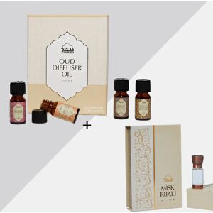 Off 10% Dukhni Oud Diffuser Oil Gift Set + Misk Rijali Attar Oil Dukhni