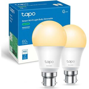 OFF 21% Tapo Smart Bulb B22 (2-Pack) – 8.3W Energy-Saving, Dimmable Warm White, ... Gadcet