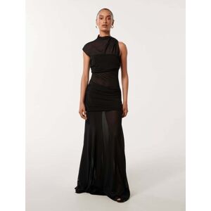 OFF 45% Forever New Women's Lune Petite Layered Mesh Dress in Black, ... Forever new